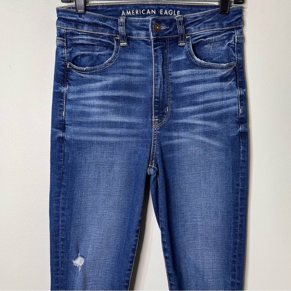 American Eagle Highest Rise Super Stretch Jegging Distressed Skinny Jean 6 - Picture 3 of 11